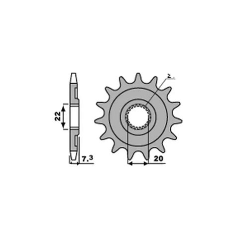 PBR 2120 PIGNONE Trasmissione Denti 15 Passo 520 Hm 250 Crf X 4T 2007