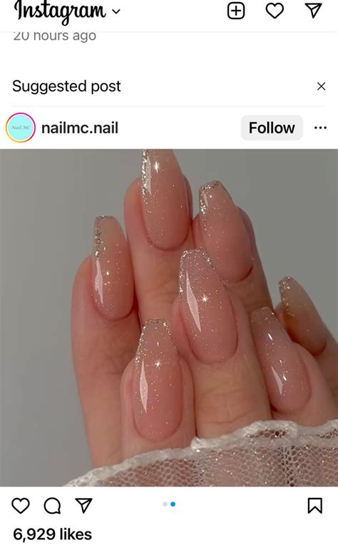 Nude Glitter Nails Classic Nails Punk Nails Sparkly Nails