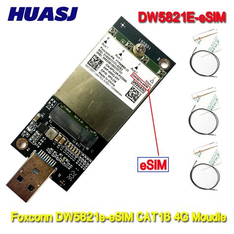 HUASJ DW5821e-eSIM 4G Модуль для Dell Latitude | AliExpress