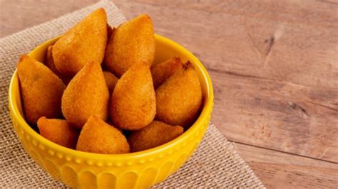 Coxinha Fitness De Batata Doce Petisco Assado Saud Vel E Delicioso