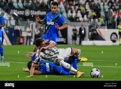 Dusan Vlahovic De Juventus Fc En Action Pendant La Série Un Match De