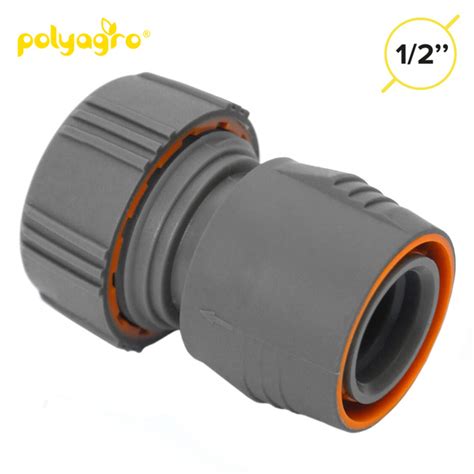 Соединитель для шланга 1/2" обрезиненный быстросъемный Polyagro ...