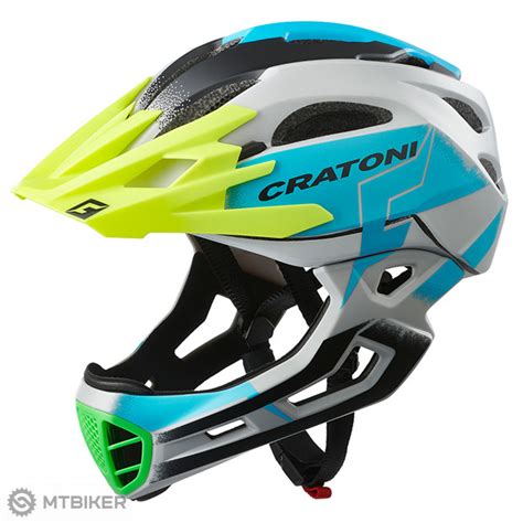 Cratoni C Maniac Pro Helmet Gray Blue Mtbiker Shop