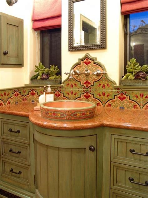 Mexican Bathroom Vanity Moroccan Themed Bathroom Using Turkish