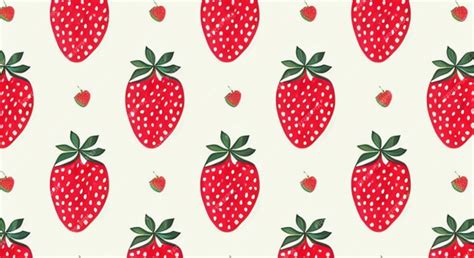 Premium AI Image | strawberry pattern background