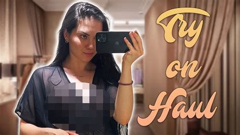 4K Transparent Lingerie TRY On HAUL With MIRROR VIEW YouTube