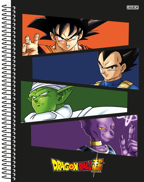 CADERNO UNIV 1X1 C D DRAGON BALL 80FLS SAO DOMINGOS