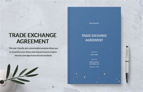 Trade Agreement Templates Street Team Trade Of Services Agreement Template