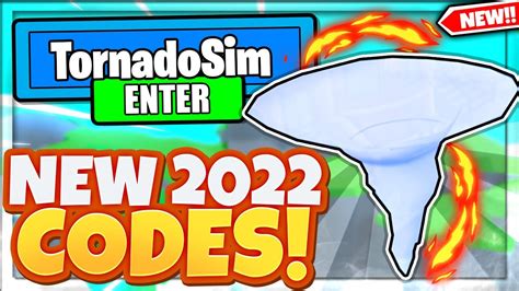 2022 ALL NEW SECRET OP CODES In Roblox Tornado Simulator YouTube