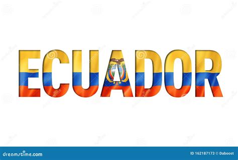 Ecuadorian Flag Text Font Royalty Free Stock Photo CartoonDealer