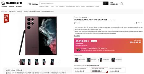 Deal HOT Galaxy S Ultra G giảm giá KHỦNG đến tại Mai Nguyên món hời trong năm