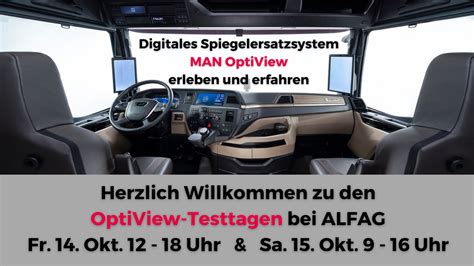 Testtage Digitales Spiegelersatzsystem MAN OptiView