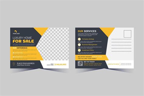 Corporate Business Postcard Template Design, 38510842 Vector Art at ...