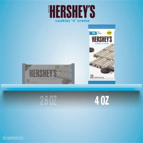 Hersheys Cookies N Creme Xl Candy Bar 16 Pieces 4 Oz Kroger