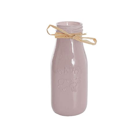 Glass Milk Bottle Solid Glossy Nude CmDx CmH