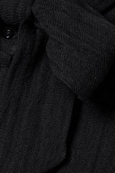 LISA MARIE FERNANDEZ Pussy Bow Crinkled Linen Blend Gauze Maxi Dress THE OUTNET