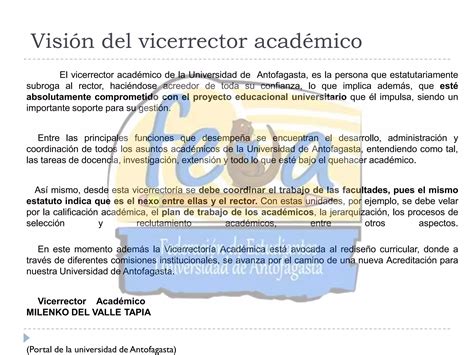 Argumentaci N Salida Del Vicerrector Acad Mico Ppt