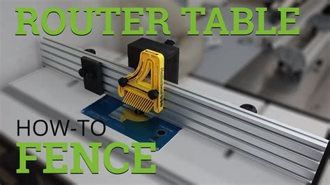 Build A Router Table Fence System Ultimate Router Table Series Part 2