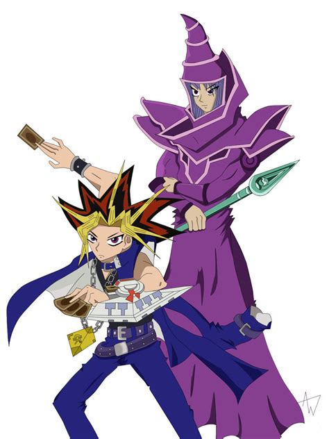 Yugi and Dark Magician by The-Camo-Kid on DeviantArt