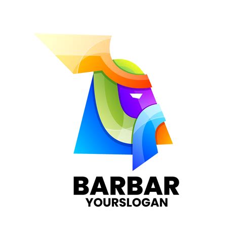 barbarian gradient logo design 7645839 Vector Art at Vecteezy