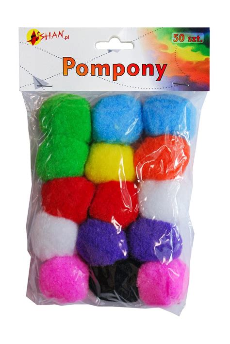 Pompony Kolorowe Mix Cm Szt Shan Sp Shan Sklep Empik