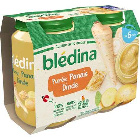 Bledina Petit Pot Pur E De Panais Et Dinde D S Mois X G Pas Cher