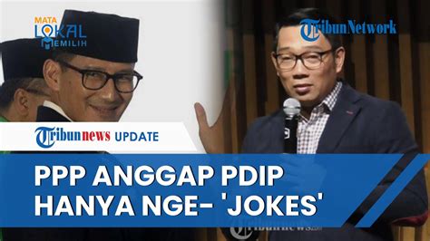 Tolak Ridwan Kamil Jadi Cawapres Ganjar Pranowo Di Pilpres Ppp