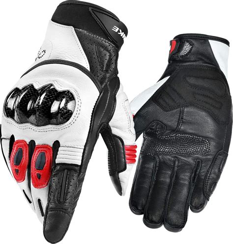 Inbike Guantes Moto Piel Cuero Con La Funcionalidad De Pantalla T Ctil