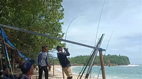 Surf Fishing Mancing Pasiran Tambak Rejo Bikin Geger Pemancing Youtube