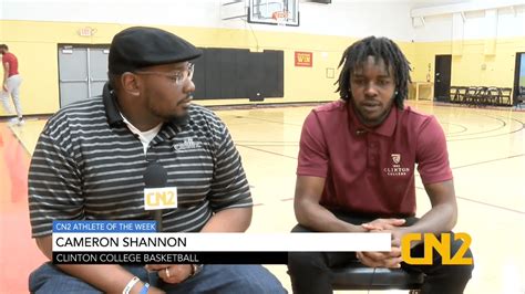 Athlete of Week Cameron Shannon Clinton College Basketball - CN2 News