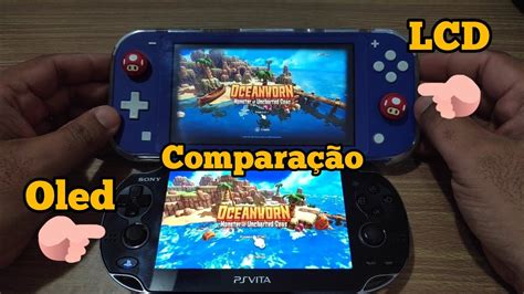 Nintendo Switch lite vs PS Vita Oled comparação de tela o mesmo