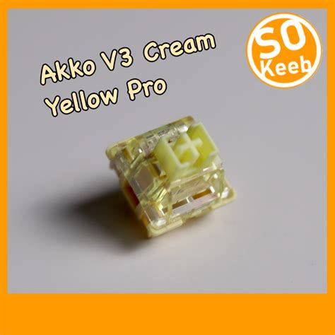 Akko V3 Cream Yellow Pro Switch (Linear) 10ชิ้น สำหรับ Mechanical ...