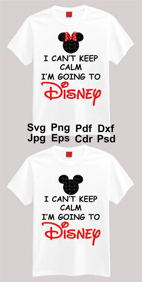 I Can T Keep Calm I M Going To Disney Svg Mickey Etsy