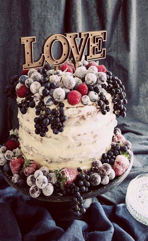 Christmas Naked Cake Recipe Modern Wedding