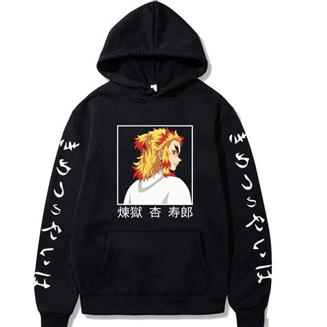 Blusa Moletom Masculino Demon Slayer Kimetsu No Yaiba Hashira Rengoku