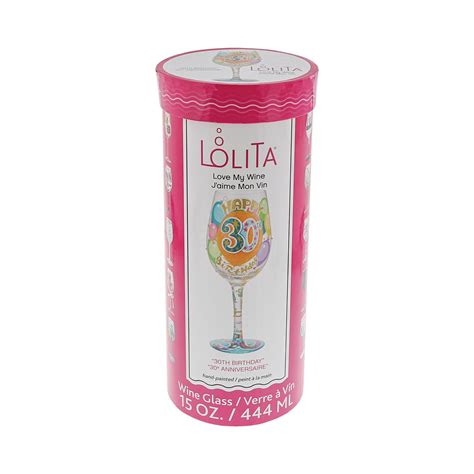 Lolita Happy 30th Birthday Wine Glass - giftme.ie