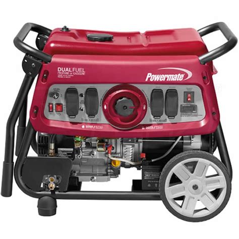 Powermate 6958 DF7500E 7500 Watt Electric Start Dual Fuel Portable