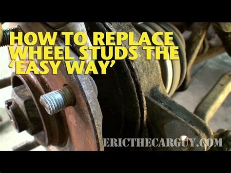 Replacing Wheel Studs Honda Crv Studs Tacti