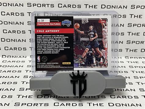 Cole Anthony 2021 22 Panini Donruss 21 Franchise Features Insert