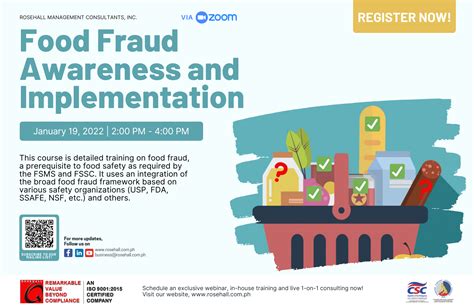 Food Fraud Awareness And Implementation Rosehall Management