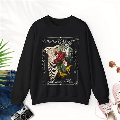 Memento Mori Shirt, Memento Vivere Memento Mori, Memento Mori Botanical ...