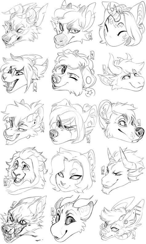 Sketchy Headshots Dump By Lilaira Pictures Of Different Animals Male