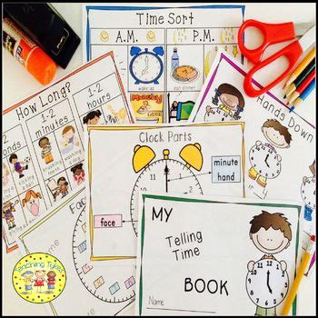 Telling Time Activity Books by Teaching Tykes | Teachers Pay Teachers