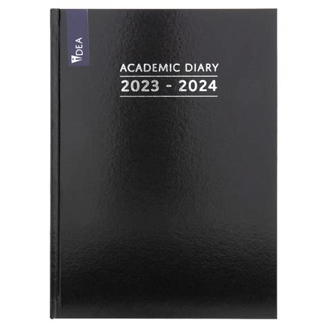 Black B5 Basic Diary Week View