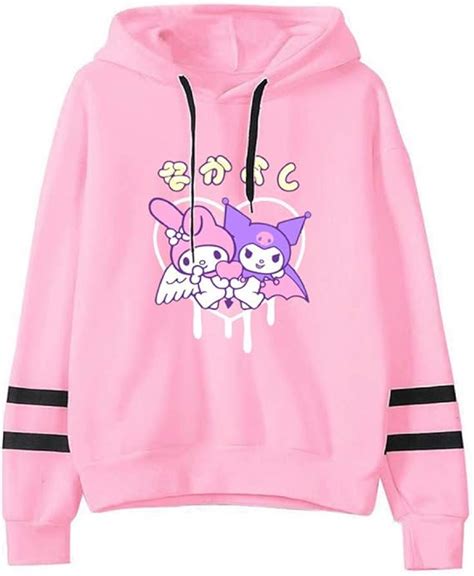 My Melody And Kuromi Hoodie Fashion Sweater Cute Kuromi Sweatshirt