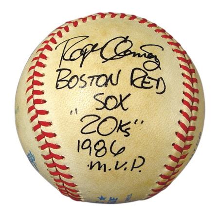 1986 Roger Clemens 20K Game Used Ball