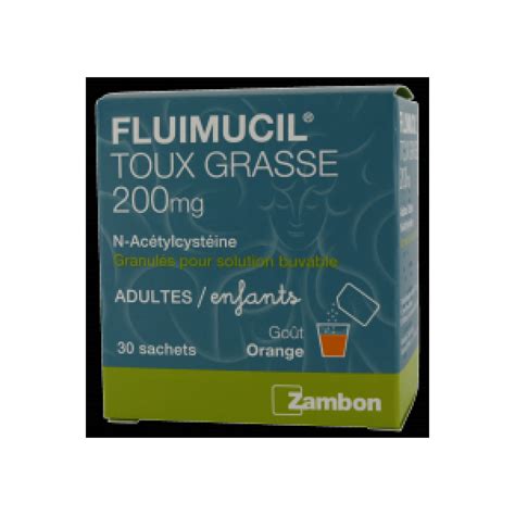 Fluimucil Expectorant Acetylcysteine Sans Sucre Granul S Pour Solution