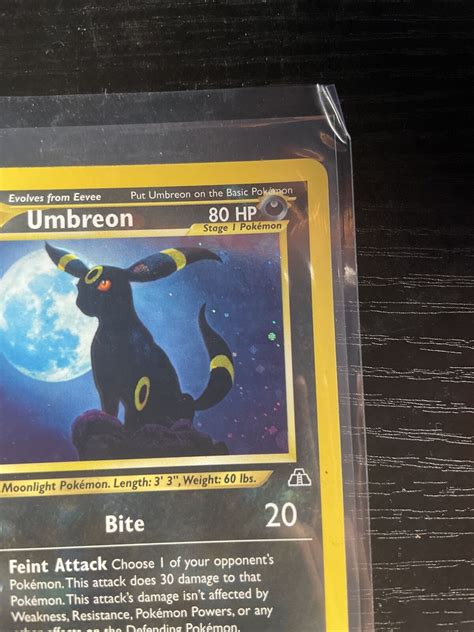 Pok Mon Tcg Umbreon Neo Discovery Holo St Edition Holo Rare Ebay