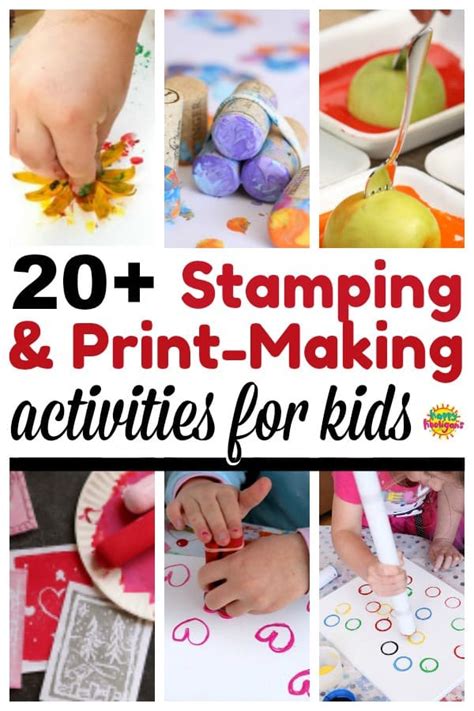 Stamping And Print Making Activities For Kids Happy Hooligans