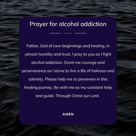 Prayer For Alcohol Addiction